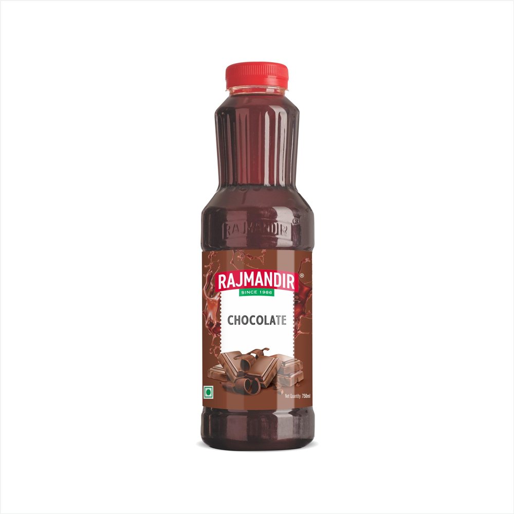 RAJMANDIR Chocolate Syrup 750ml, Refreshing Chocolate Drink, Ready to Mix with Milk, Perfect for Milkshakes, Pancakes & Desserts, Ideal for Parties & Festivals