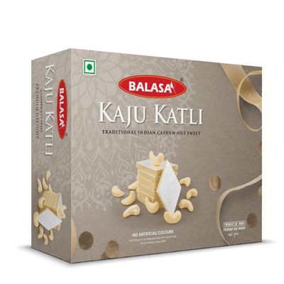 Balasa Kaju Katli | Kaju Burfi | Sweets For Rakhi | Traditional Indian Sweet Made with Cashew Nuts | Sweets Gift Pack | Indian Mithai | Pack of (400g)