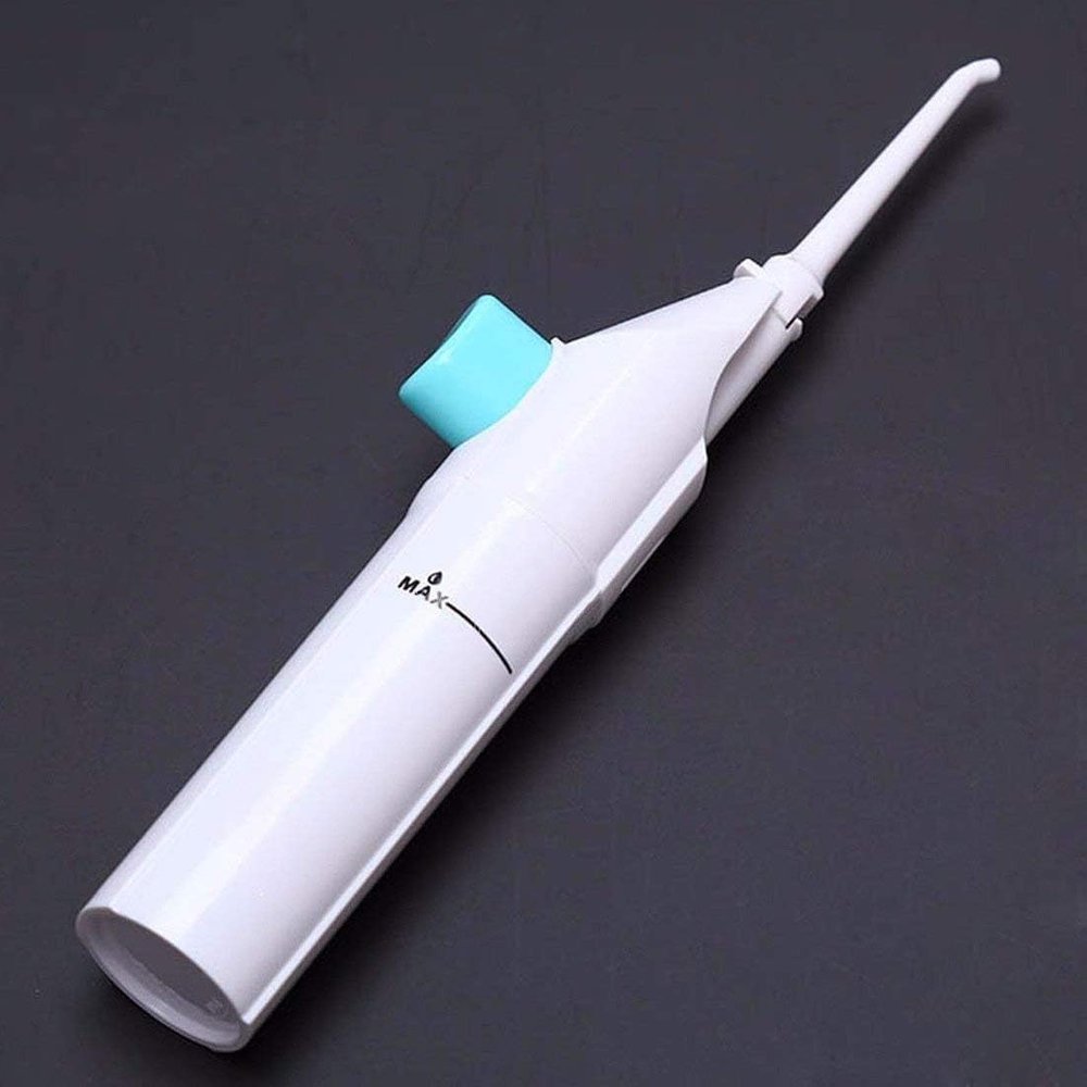KRUTEAZ Power Floss | Speed Dental Care Water-Jet Flosser | Air Powered Dental Water Jet for Tooth Cleaner Pack Of 1