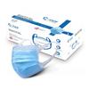 C-Cure Melt Blown - SMMS Fabric 3 Ply Disposable Face Mask with Nose Clip and Reusable Travel Pouch (Blue, Pack of 400) for Unisex view 1