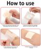 4 Pack Silicone Foam Dressing Pads, Surgical Pads for Dressing and Wound Care, Waterproof Bandage for Wounds and Bed Sore Dressing, Adhesive Bandage for Post-Surgery Protection view 4
