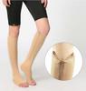 BZ Stall Zipper Compression Socks for Men & Women  Open Toe, Knee-High, Medical Support for Varicose Veins & Swelling (Beige, Free Size) view 3