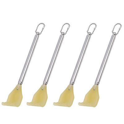 4Pcs Back Scratcher Stick, Portable Extendable Itching Hand Stick for Adults and Seniors, 43cm Adjustable Back Scratcher for Travel, Home Use, and Hard-to-Reach Areas