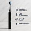 Episkey Electric Smart X-9, USB Fast Rechargeable Sonic Toothbrush With 4 Soft Brush Heads & 6 Advance Modes, IPX7 Waterproof With Smart Timmer, 5X Plaque Reduction (ELE_Toothbrush_Black) view 2