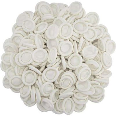 Anti-Static ESD Latex Finger Cots, Reusable Rubber Fingertips Protective Finger Gloves (WHITE, PACK OF 150 PIECES)