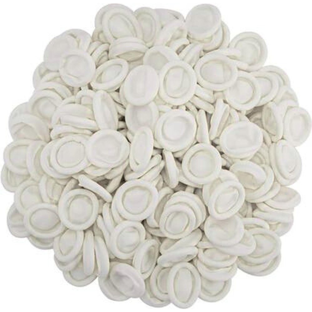 Anti-Static ESD Latex Finger Cots, Reusable Rubber Fingertips Protective Finger Gloves (WHITE, PACK OF 150 PIECES)