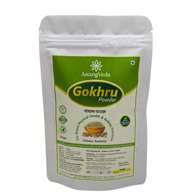 AstangVeda Gokhru Powder, 100% Natural Tribulus Terrestris, 100g
