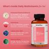 BR NutriCure Daily Multivitamin for Women  24 Vitamins & Minerals with DHA, Probiotics, Antioxidants & Superfood Blend USFDA Registered, Doctor Formulated | Immunity, Energy, Gut, Skin & Brain Support | 60 Capsules | view 3