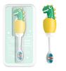 ARCADE TOYS Dinosaur Kids Toothbrush with Soft 360 Bristles  Baby Toothbrush for Toddlers & Children  Gentle Oral Care, Ergonomic Grip, Cute Design (With Case)  Color May Vary view 1