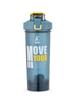 AGIS Protein Shaker Sip and Drink Bottle 800ml for gym supplements leakproof, BPA-free view 1