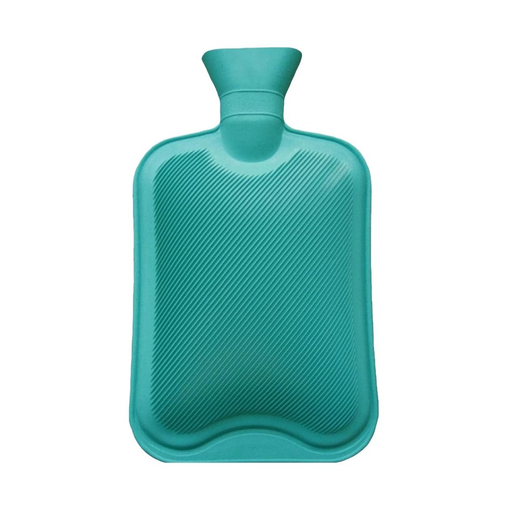 Ross 2 Litre Hot Water Bag (Leak-Proof Rubber) | Hot Water Bottle for Pain Relief, Back & Neck Pain, Period Cramps, Muscle Aches & Joint Stiffness | Non-Electric Heating Bottle for Hot & Cold Therapy Textured Surface- Multicolor