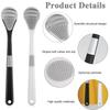 COOKVITA Tongue Cleaner for Adults Silicone Tongue Scraper | Soft Tounge & Tung Cleaner | Fan Shape Tongue Brush Helps Fight Bad Breath | Tough Tongue Cleaner for Baby, Kids, Women, Men (2 pcs) view 4