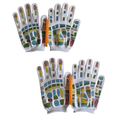 CALANDIS Reflexology Gloves Breathable Hand Massage Mittens for Friends Elders Adults 19cm | Gloves & Mittens | Womens Accessories