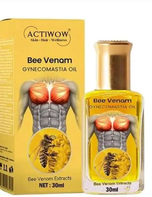 Bee Venom Chest Tightening Oil ActowowRx Mens Gynecomastia Reducer 30ml Bottle