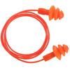 Reusable Silicone Ear Plugs with Cord, Orange, Triple Flange Design, Noise Protection ISI Approved Reduction Earplugs,noise Cancellation, Soundproof Earplug Use For Underwater, Meditation, Study, Flight Travel,Sleeping Sound Block (pack of 2) view 3