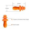 Reusable Silicone Ear Plugs with Cord, Orange, Triple Flange Design, Noise Protection ISI Approved Reduction Earplugs,noise Cancellation, Soundproof Earplug Use For Underwater, Meditation, Study, Flight Travel,Sleeping Sound Block (pack of 2) view 4