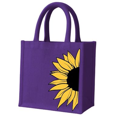 JUNERUSH Jute Bags for Women/Men | Durable Eco-friendly Jute bags for lunch box, grocery shopping, Return Gifts | Lunch Bag for Office Tiffin | Multipurpose Jute bags with Zip (12 Inch)