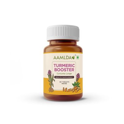 AAMLDA TURMERIC BOOSTER High Strength Curcumin Supplement Natural anti Inflammatory & Antioxidant Ayurvedic Formulation 60 Tablets