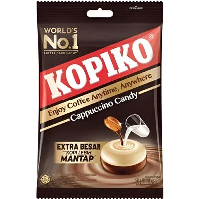 Kopiko Cappuccino Coffee Candy Hard Candy with Creamy Milk Blend, 175gm (Imported)