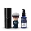 Forest Hill Set of 2 Luxury Men Grooming Shaving Kit, Ashford Super Soft Bristle Blue Shaving Brush With Holder & Pre Shave Oil 50ml, Soften Hair, Hydrate & Protect Skin, Suitable For All Skin, Ideal For Personal & Professional Salon view 1