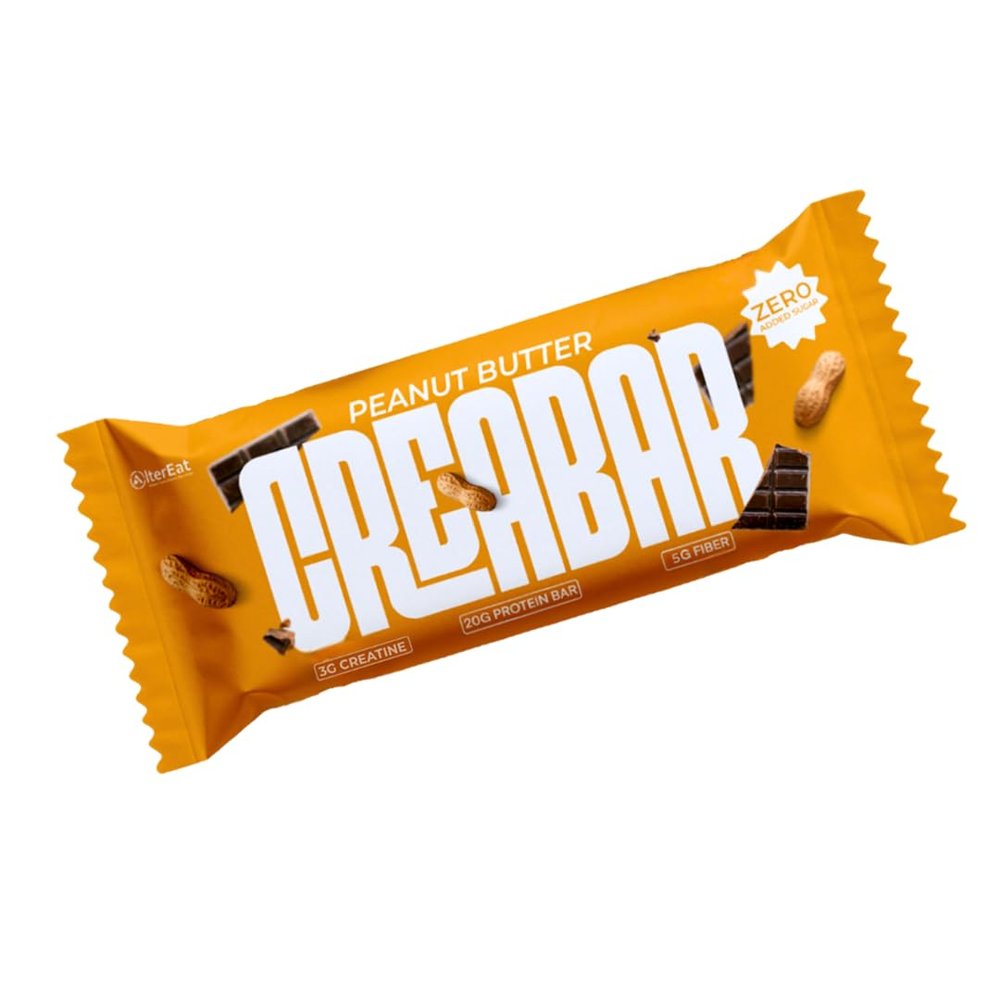 Alter Eat Creabar (Peanut Butter) - Weekly Bundle Pack of 7 | Nut-Based Protein Snack Bars | On-the-Go Energy Bars | 1000GM