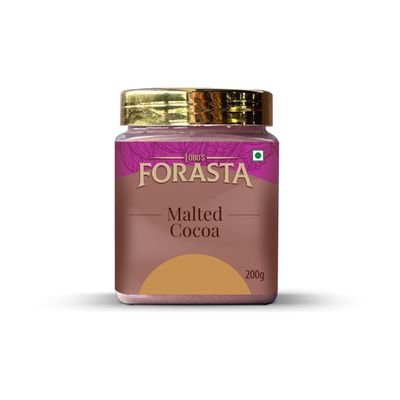 Lobo's Forasta Malted Cocoa | 200g | Instant Hot Chocolate Drink Mix | Caf Style Malt Flavoured Cocoa Powder