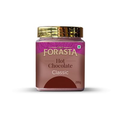 Lobo's Forasta Classic Hot Chocolate | 200g | Smooth & Creamy Cocoa Drink Mix | Caf Style Chocolate Powder