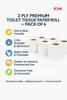 2 Ply Premium Toilet Paper Roll  Pack of 12 | Soft & Absorbent Tissue | Skin-Friendly & Unscented | Septic Safe Bathroom Tissue for Home, Office & Commercial Use view 4