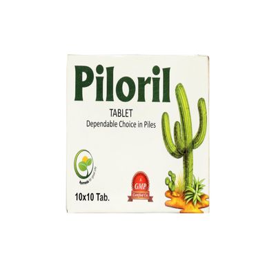 Dr. Totala's Piloril Blister Tablets 100 Count | For Supporting Hemorrhoid And Anal Discomfort |With Nim Boli, Nagkeshar, Harad, Suran