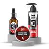 Beardo Grooming Kit for Men  Beard Wash, Beard Oil & Mustache Wax | Purifying, Hydrating & Styling Beard Care Combo | Non-Sticky Formula for Smooth, Shiny Beard  Pack of 3 view 1