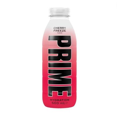 Prime Hydrating Sports Drink Cherry Freeze Flavour 500ml  Electrolytes, Zero Sugar, Low Calorie, Coconut Water, BCAAs, Vitamins, Antioxidants, Caffeine-Free