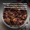 Kilobeaters Clusters 400g (Apple Cinnamon, Pack of 1) | High-Protein Breakfast Mix | No Added Sugar, Grain-Free Cereal | Healthy Snack with Freeze-Dried Apples & Nuts | Healthy Snacks for Adults view 3