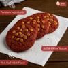 BakeHeart Red Velvet Cookies | Rich, Buttery & Eggless | Made with Cocoa & Natural Food Colour | Perfect Tea-Time Snack | 200g Pack view 2