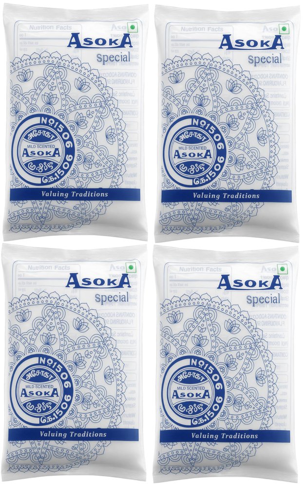 Asokas Supari | Asokas Special Flavoured BetelNuts | Pakku | Mouth Freshener | Adike | Thamboolam Purpose | A++ Grade, Pack of 43 Sachets (43 Sachets, 4, count)