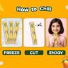 ICY POPPS Edible Ice Pops | Refreshing Flavour of Mango | Gluten-Free with Added Vitamin C | Frozen Treat for Kids | Pack of 24 view 4