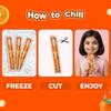 ICY POPPS Edible Ice Pops | Refreshing Flavour of Tangy Orange | Gluten-Free with Added Vitamin C | Frozen Treat for Kids | Pack of 24 view 4