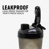 Athnex 500ml Protein Shaker Bottle | BPA-Free, Leakproof with Mixer Ball & Adjustable Carry Loop | Compact & Durable Gym Sipper for Fitness & Travel (Black) view 4