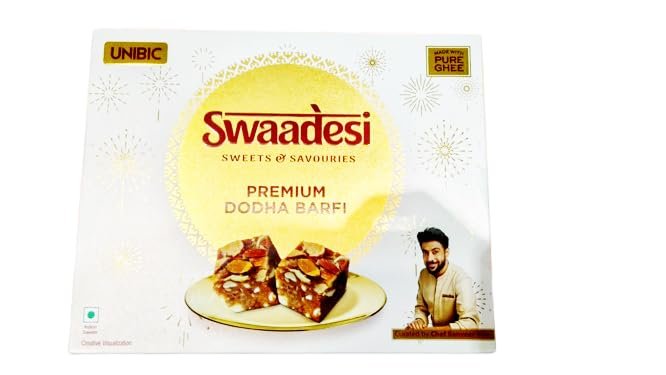 Swaadesi Premium Dodha Barfi, Traditional Indian Sweet, 400g