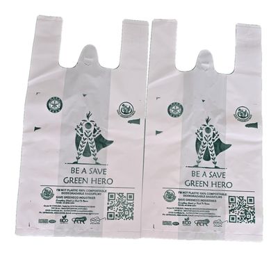 Save Green Shopping Grocery Bags Small Biodegradable Carry Bags for food,fruits and Vegetable packing Cover (Small Size Cover Pack of 30 Bags)