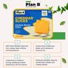Plan B Plant-Based Cheddar Cheese Slices 150g | Vegan, Dairy-Free, Lactose-Free, Gluten-Free | Ideal for Sandwiches, Burgers & Grilled Cheese | Rich & Creamy Vegan Cheese Alternative view 3
