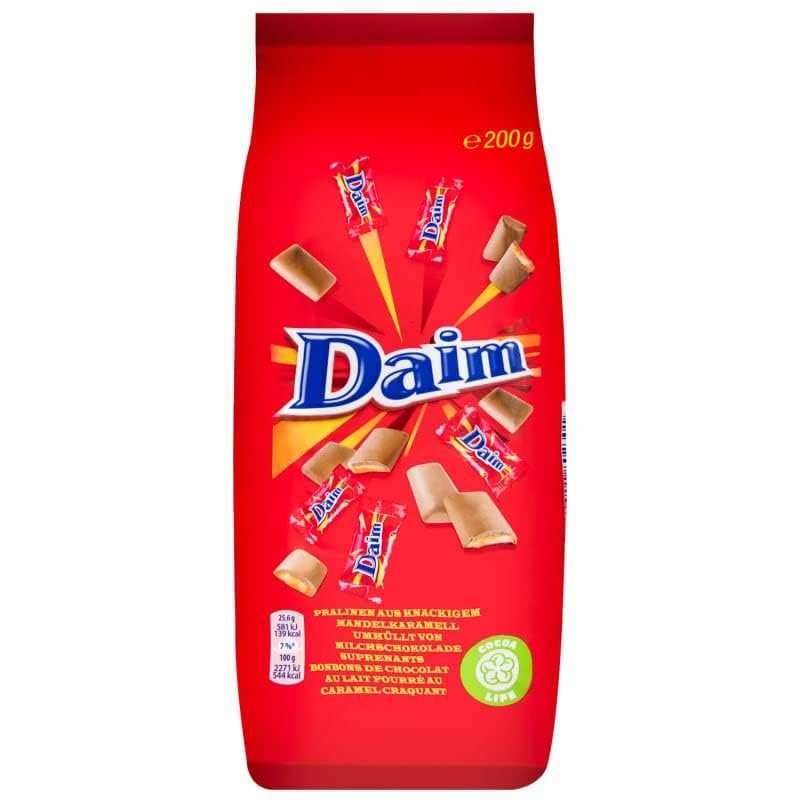 Daim Chocolate Smooth Milk Chocolate With Crunchy Almond Caramel Centre 200Gram