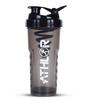 Athlor Shaker for Gym  Leak-Proof Lid & Cap, 700ml BPA-Free Food Grade Protein Shaker Bottle, Gym Shaker for Men & Women, Gym Protein Shaker Bottle, Shaker Bottles, Color: Black view 1