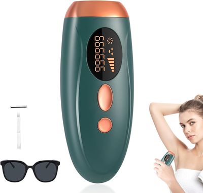Abhsant IPL Laser Pulsed Light Epilator with Cooling, 5 Energy Levels,999,999 Flashes Painless Epilator for Armpits, Arms, Legs and Whole Body (AB-03)