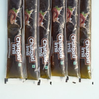 ICY POPPS Edible Ice Pops | Refreshing Flavour of Chatpati Imli | Gluten-Free with Added Vitamin C | Frozen Treat for Kids | Pack of 24
