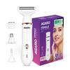 AGARO Female Multi Trimmer 3117  Facial Hair Removal Machine, Bikini Trimmer, Eyebrow & Nose Hair Trimmer Painless body hair trimming. Type-C charging, up to 90 minutes runtime,White. view 1