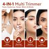 AGARO Female Multi Trimmer 3117  Facial Hair Removal Machine, Bikini Trimmer, Eyebrow & Nose Hair Trimmer Painless body hair trimming. Type-C charging, up to 90 minutes runtime,White. view 3