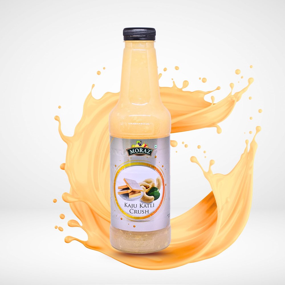 Moraz Kaju Katli Crush | Premium Cashew Dessert Syrup for Milkshakes, Falooda, Ice Creams & Indian Sweets (750 ml)