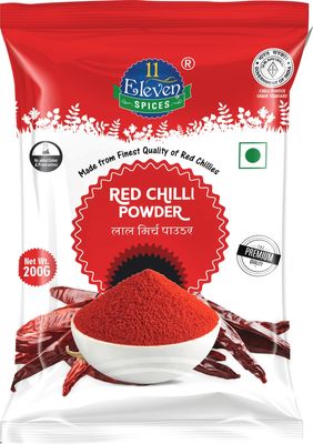 11 ELEVEN SPICES Red Chilli Powder I Hot Chilli Powder with No Added Flavours and Colour I Pure & Natural & Authentic Blend Lal Mirch Powder I Aromatic Indian Spice for Curries & Indian Cooking (200 gm)