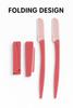 Farmfox Blink & Glow Reusable Face Razor for Women (Pack of 3)  Facial, Chin & Upper Lip Hair Removal, Eyebrow Shaper & Dermaplaning Tool  Pastel Colors (Pastel Pink, Blue, Lavende) view 3