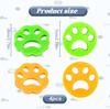 Lovelyduo 4 Pack Washing Machine Hair Remover Balls  Reusable Silicone Pet Fur & Lint Catcher for Laundry, Floating Hair Removal Device for Dogs & Cats Clothes Dryer & Washer (Green & Orange) view 2